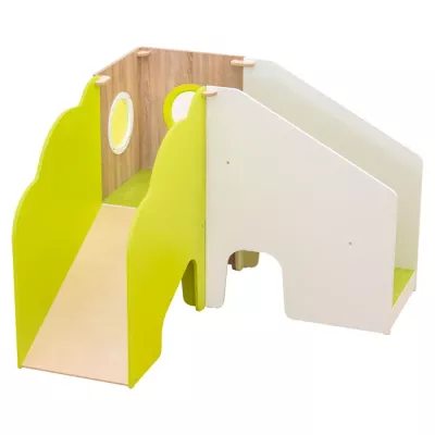 Kletterturm, Klettergerüst, Kinder-Spielturm, Holzspielzeug, Rutsche