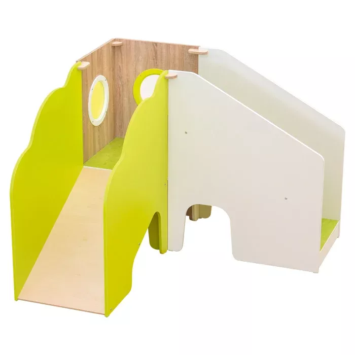 Kletterturm, Klettergerüst, Kinder-Spielturm, Holzspielzeug, Rutsche