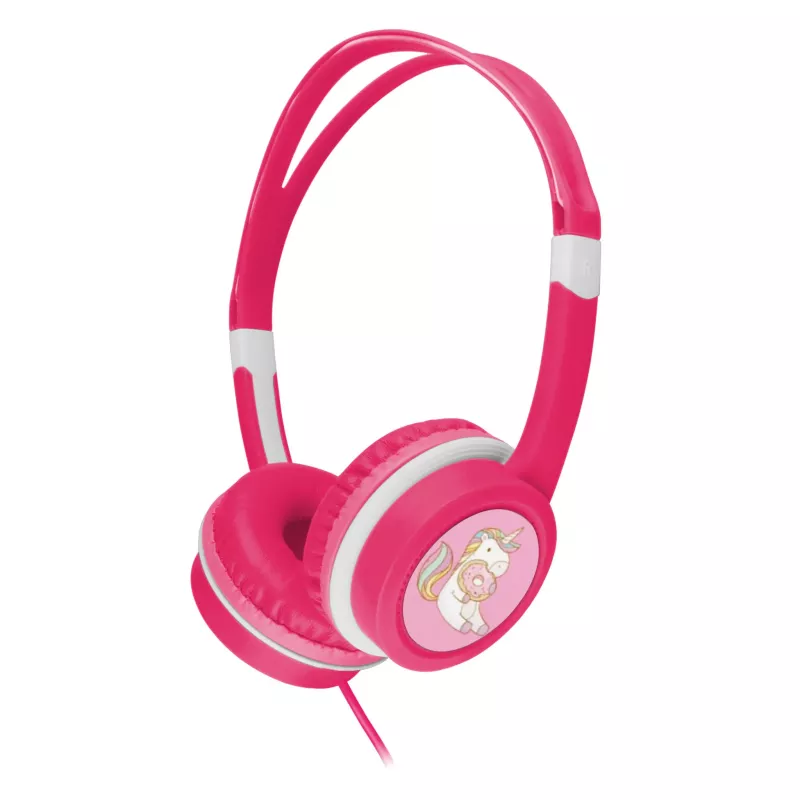 Kopfhörer, Over-Ear, Pink, Kinderkopfhörer, Einhorn-Design