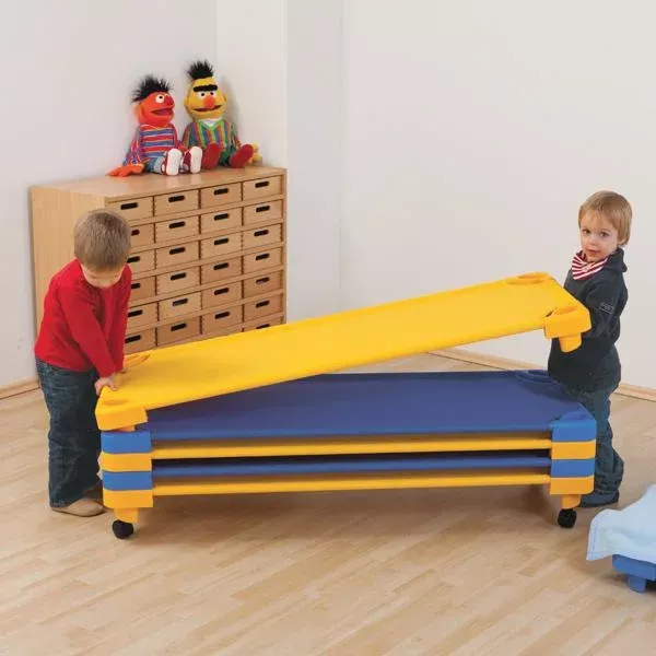 Puzzleteppich, Schaumstoffmatten, Kinderzimmer, Kletter-/Schulungsrampe, Gelbblau