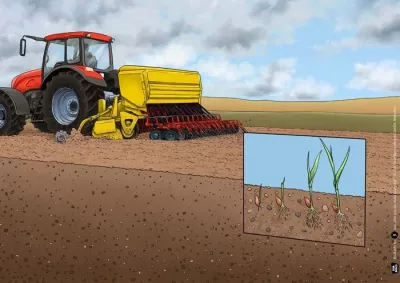 Traktor, Mäher, Hofgut, Erntegerät, Pflanzenkeimung