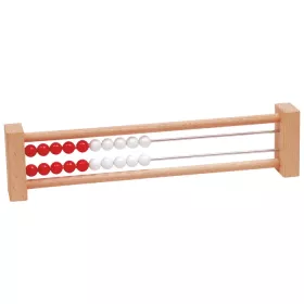 20er-Rechenrahmen, rot/weiß
