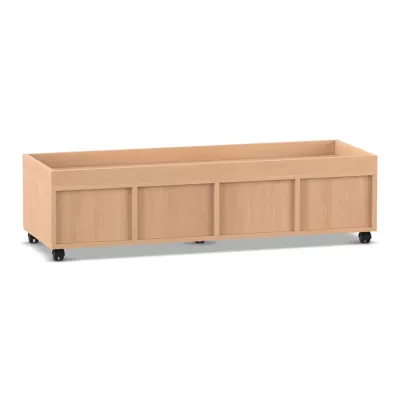 Holzbox, Aufbewahrungsbox, Küchencontainer, Rollboden, Wagenbox