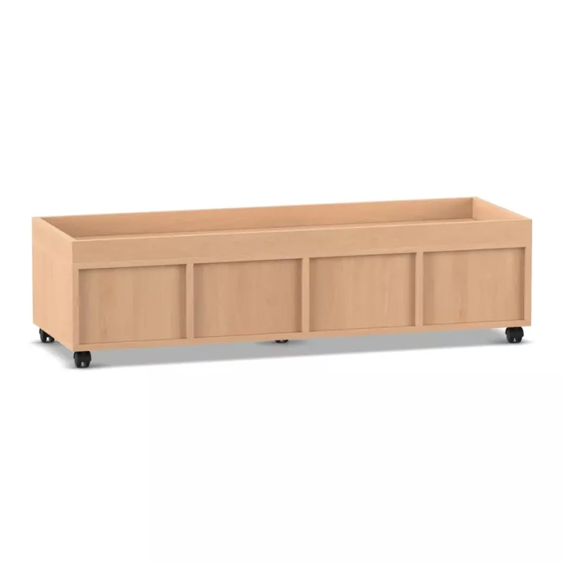 Holzbox, Aufbewahrungsbox, Küchencontainer, Rollboden, Wagenbox