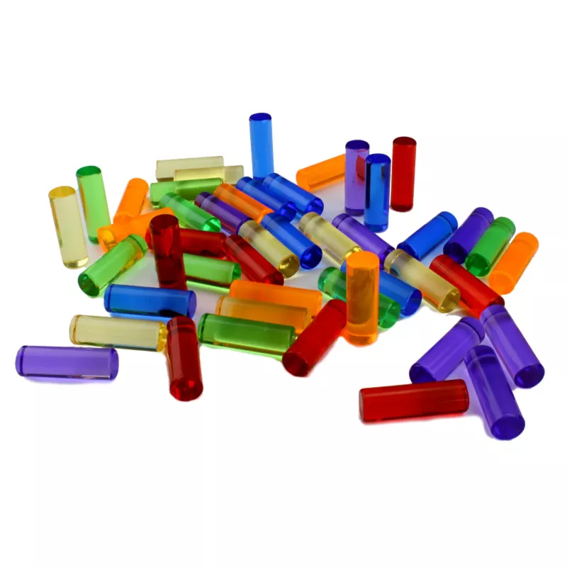 Kunststoffbehälter, Kapseln, Reagenzgläser, Farbenvielfalt, Bunte Röhrchen