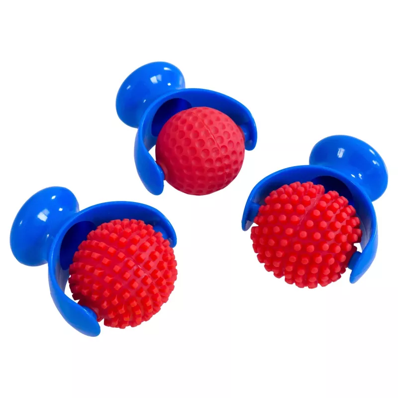 Squeeze Ball, Blue cap, Rote texturierte Kugel, Tier Spielzeug, Gummiball