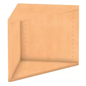 Abschlussregal eckig - Höhe: 41,4 cm