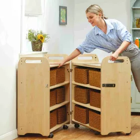 Mobiler Kabinett-Regalschrank