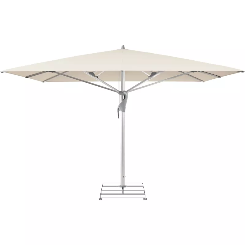 Sonnenschirm, Schirm, Garten, Bezug beige, Stahlgestell