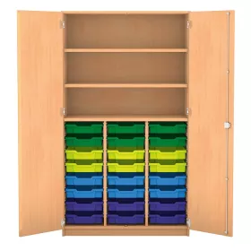 Hochschrank - 24 flache Boxen