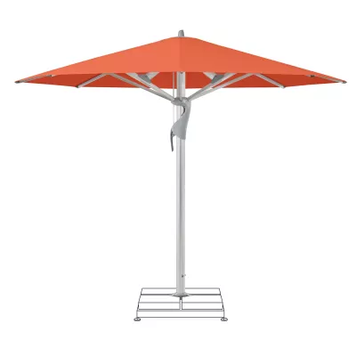 Sonnenschirm, Garten, Stoffschirm, Basisständer, Orange