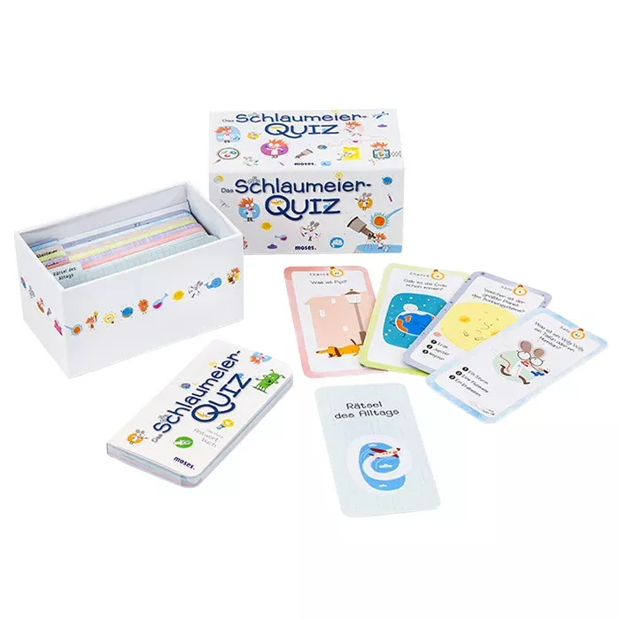 Kartenspiel, Quiz, Box-Set, Karten, bunt