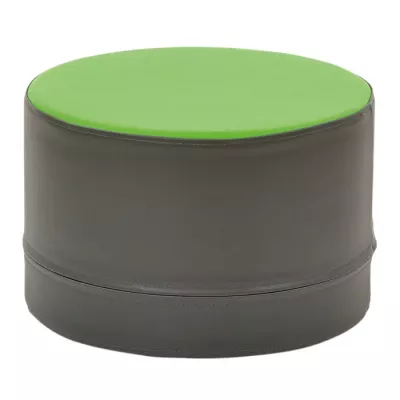Hocker, Sitzhocker, Runder Hocker, Kunstleder, grüner Deckel