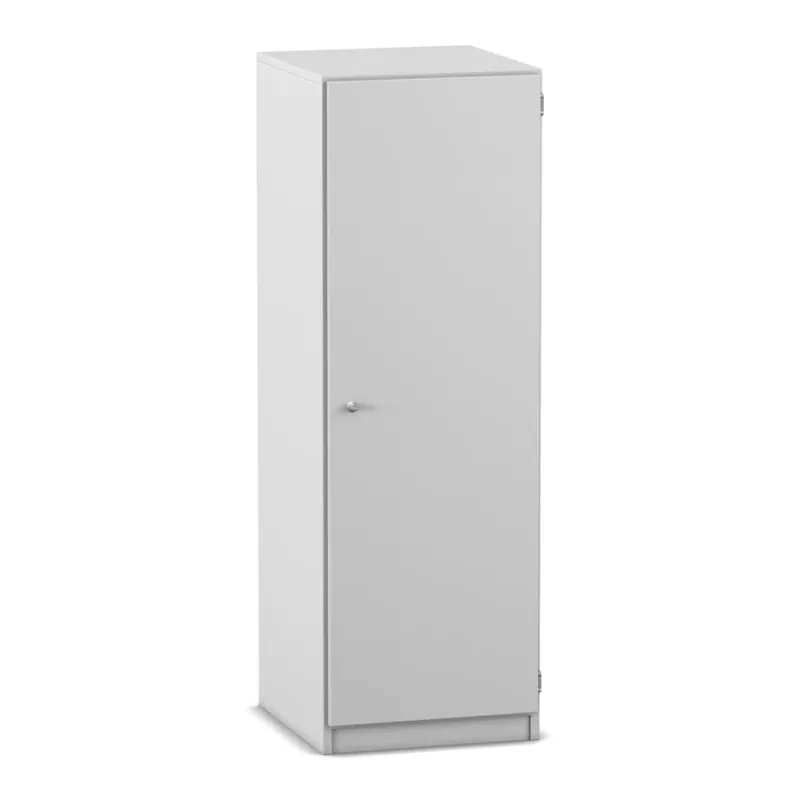 Schrank, Garderobenschrank, Hängeschrank, Metall, weiß