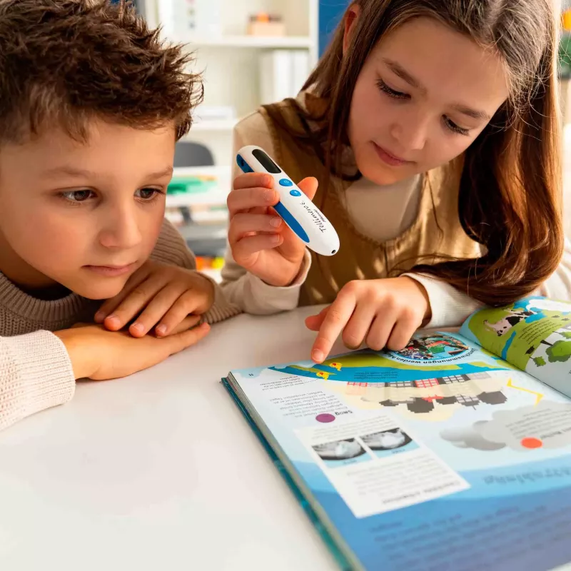 Lernstift, digitaler Stift, Vorlesestift, weiß-blau, Kinder