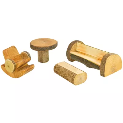 Holzspielzeug, Holzblock, Holzwürfel, Holzstapel, Miniaturmöbel
