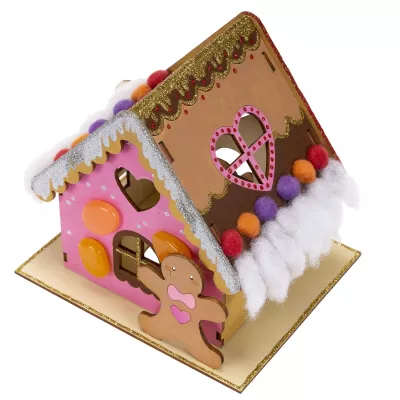 Puppenhaus, Herzfenster, Glitzerdecken, Gingerbread, Spielhaus