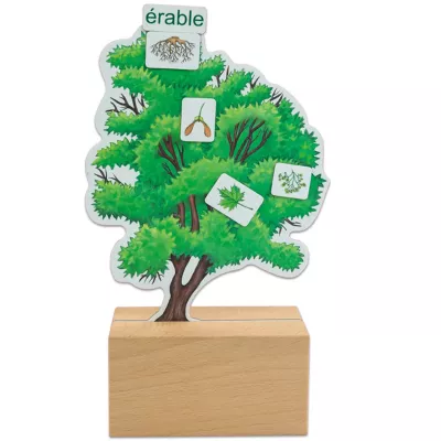 Holzständer, Baum Puzzle, Bildungsspiel, Naturbaum, Blätter-Größe