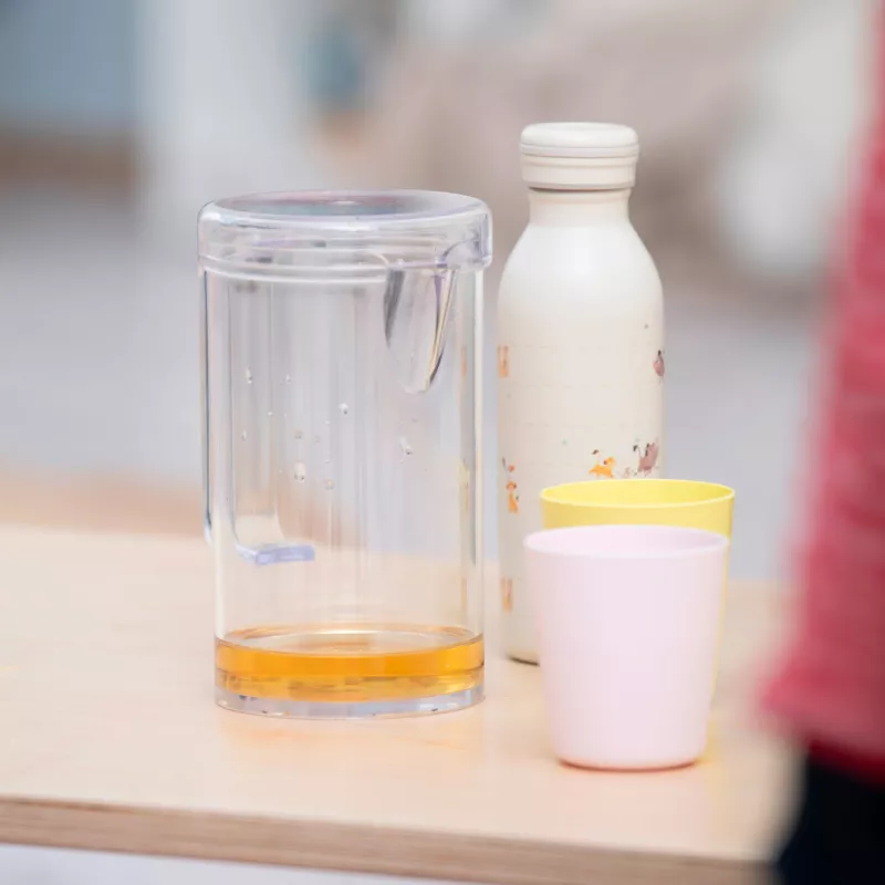 Glaskaraffe, Wasserflasche, Karaffe, Trinkgefäß, Kunststoff