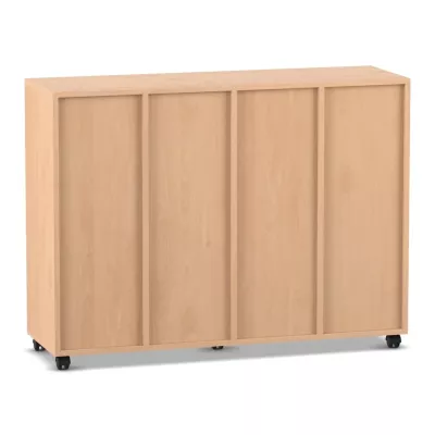 Garderobe, Schrank, Holzoptik, Rollbarer Unterschrank, Mobiler Schrank