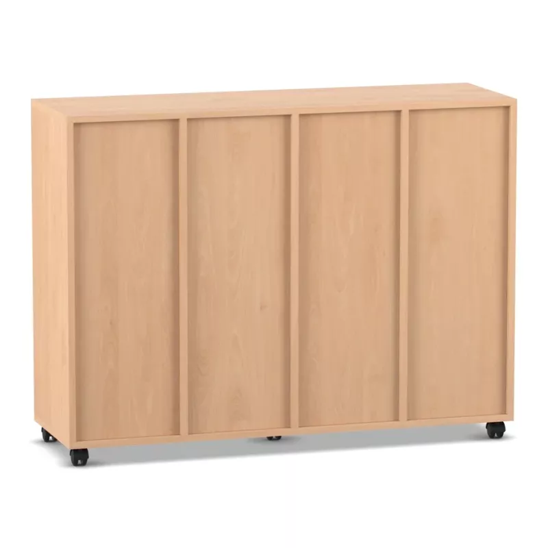 Garderobe, Schrank, Holzoptik, Rollbarer Unterschrank, Mobiler Schrank
