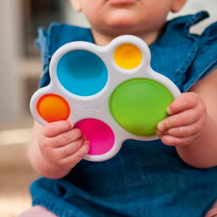 Fingerspielzeug, Push-Pop Spielzeug, Fächerpuzzle, Bunte Griffe, Baby Spielzeug