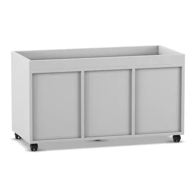 Wandkastentisch, Aufbewahrungskasten, Stahlmetall, Schiebtür, Rollcontainer