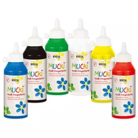 KREUL MUCKi Stoff-Fingerfarbe, 6er-Set