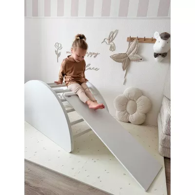 Kleinkind-Spielturm, Kletter-/Rutschspiel, Holzspielzeug, Rutsche, Kinderzimmer-Dekoration