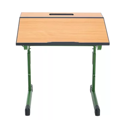 Klapptisch, Schul-/Schreibtisch, Holzoberfläche, Grün, Faltbar