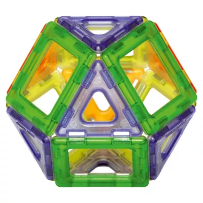 Magnetic tiles, Kugel-ähnliche Bausteine, Bausteine-Set, Farbenreich, Konstruktionsteile