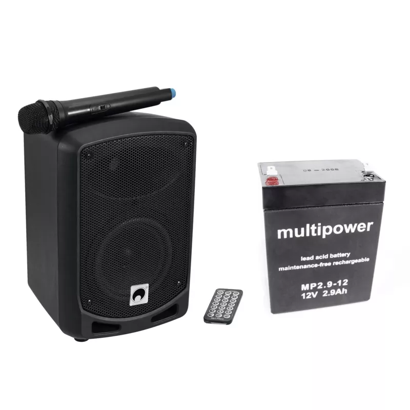 Lautsprecher, Kompaktlautsprecher, Mikrofon, Fernbedienung, Batteriepaket