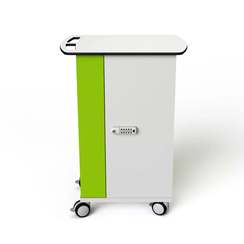 Medizinsicherungswagen, Rollschrank, Rollwagen, Kunststoffoberfläche, Grünweiß