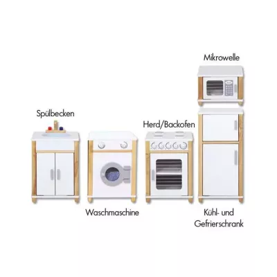Küche, Küchengeräte, Spielzeug, Holz-Design, Miniatur