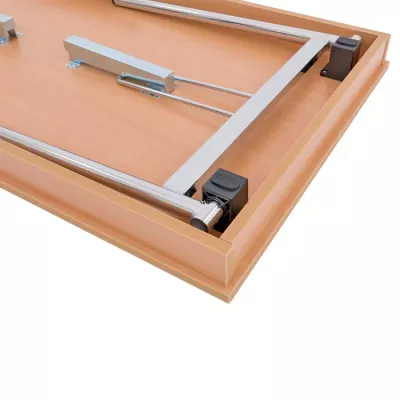 Schreibtischstuhl-Unterkonstruktion, Baukastenbasis, Möbelrahmen, Metallführung, Holzunterlage