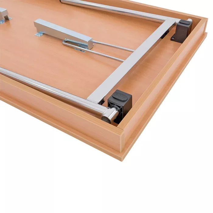 Schreibtischstuhl-Unterkonstruktion, Baukastenbasis, Möbelrahmen, Metallführung, Holzunterlage
