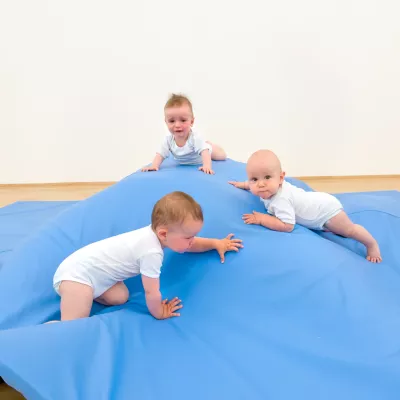 baby, babies, spielmatte, blau, kindergymmatte