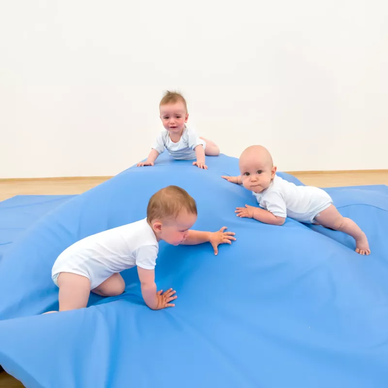 baby, babies, spielmatte, blau, kindergymmatte