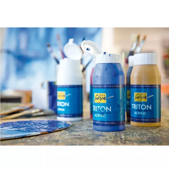 Acrylfarbe, Farben, Pinsel, Flasche, Triton