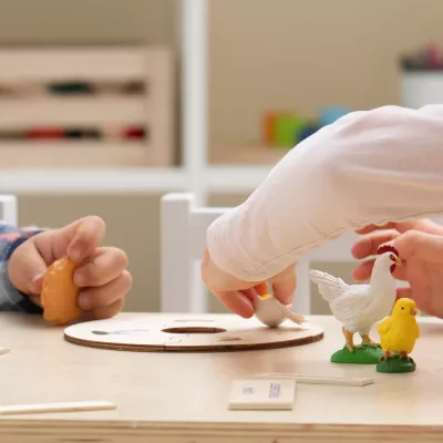 Holzspielzeug, Tierfiguren, Spielzeugfigur, Kinder-Spielset, Tier-Modelle
