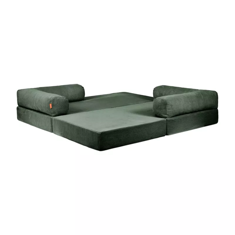 sofa, sectional, grün, Corduroy, Kopfstützenwangen