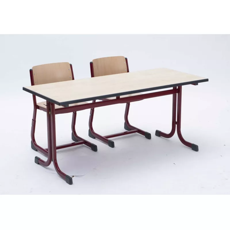 Schreibtisch, Schule, Klassenzimmer, Holzplatte, Metallgestell