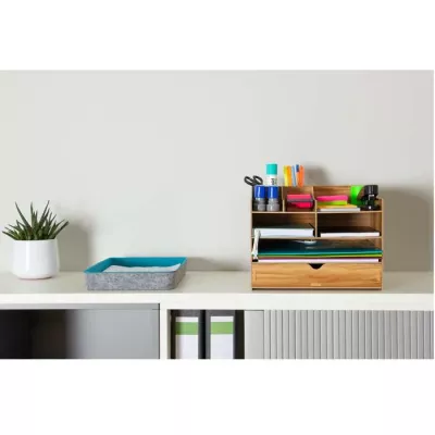 Schreibtisch-Organizer, Schreibtisch-OrganizerHolz, Büro-Organizer, Aufbewahrungskorb, Büroorganizer