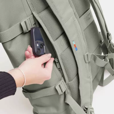 Rucksack, Außentasche, Smartphone-Halter, Rückenpolster, Spirale Mesh