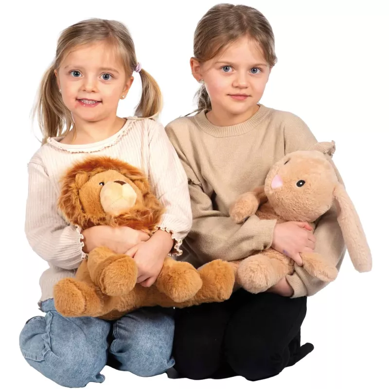 Kinder, Plüschtiere, Löwe, Hase, Kuscheltier