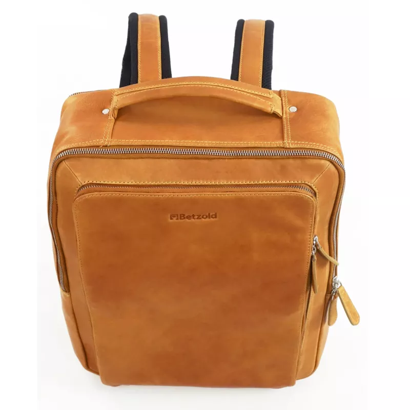 Rucksack, Lederlook, Kunstleder, Brusttasche, Reisetasche