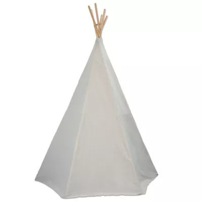 Tipi, Zelt, Holzstangen, Canvas, Spielzelt