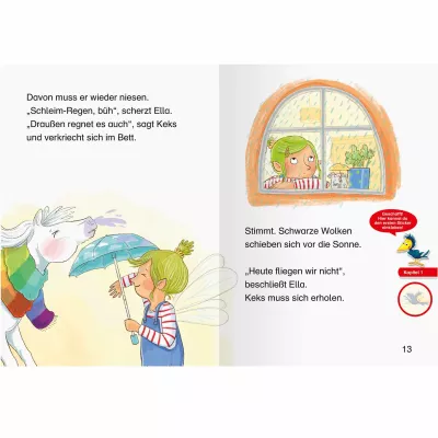 Kinderbuch, Figur, Flügel, Pferd, Fenster