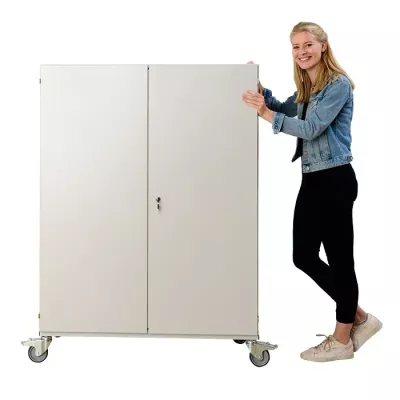 kleiderschrank, mobel, schrank, rollbehälter, weiss
