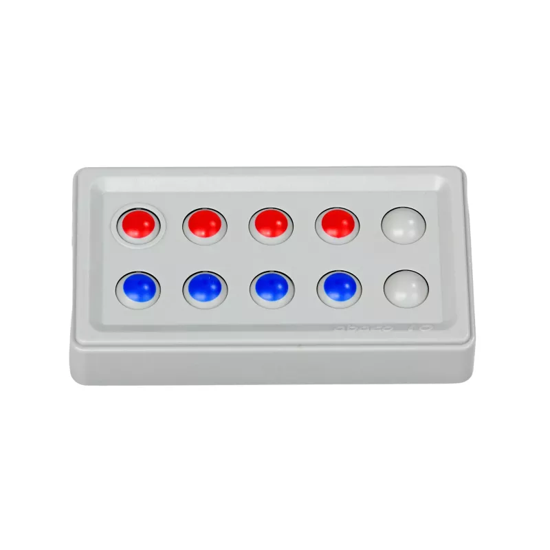 Kontrollpanel, LED-Lämpchen, rot blau, Farbanzeige, Kasten-Panel